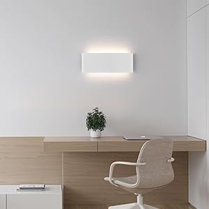 Mille Luckiole 5CCT 11 Inch Modern White Bathroom Vanity Light,15W LED Up and Down Indoor Vanity Wall Light Over Mirror,4 Pack Wall Lighting Fixtures 1500LM,Suitable for Bathroom,Bedroom