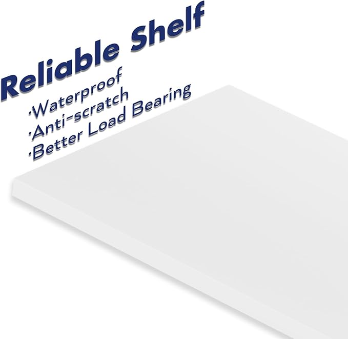 NUMENN Bookshelf, 5 Tier Bookshelfs, Home Office Bookcase Shelf Storage Organizer, Free Standing Storage Shelving Unit for Bedroom, Living Room and Home Office, White