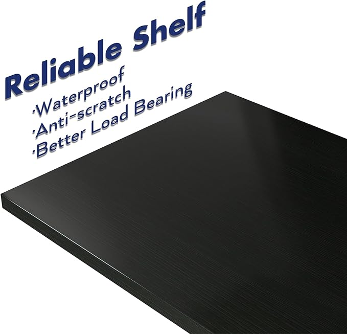 NUMENN Narrow Bookshelf, 6 Tier Bookshelfs, Home Office Bookcase Shelf Storage Organizer, Free Standing Storage Shelving Unit for Bedroom, Living Room and Home Office, Black