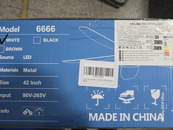 42" Ceiling Fans with Lights-Low Profile Ceiling Fan with Light and Remote/APP Control,Flush Mount,DC Reversible,LED Dimmable Modern Ceiling Fans for Bedroom,Indoor/Outdoor Patio Use(White)