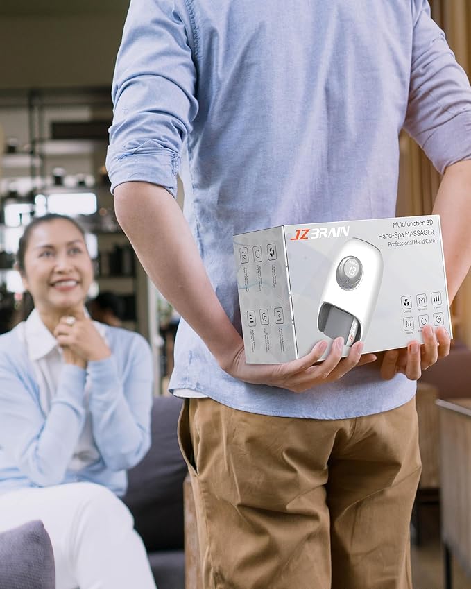 Hand Massager with Heat and Compression : Hand and Wrist Massage with Targeted Palm Roller – Soothing Relief for Stiffness & Fatigue – Ideal for Daily Relaxation