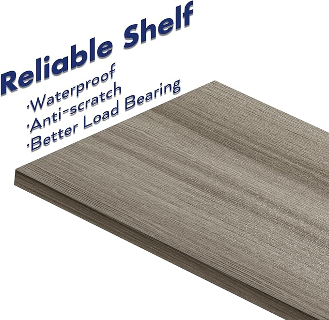 NUMENN Bookshelf, 5 Tier Bookshelfs, Home Office Bookcase Shelf Storage Organizer, Free Standing Storage Shelving Unit for Bedroom, Living Room and Home Office, Gray