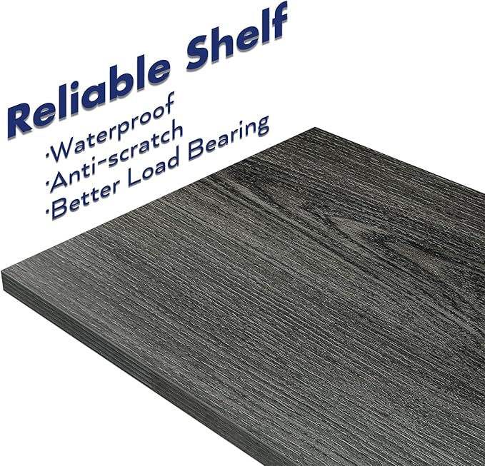 NUMENN 5 Tier Bookshelf, Tall Bookcase Shelf Storage Organizer, Modern Book Shelf for Bedroom, Living Room and Home Office, Dark Gray