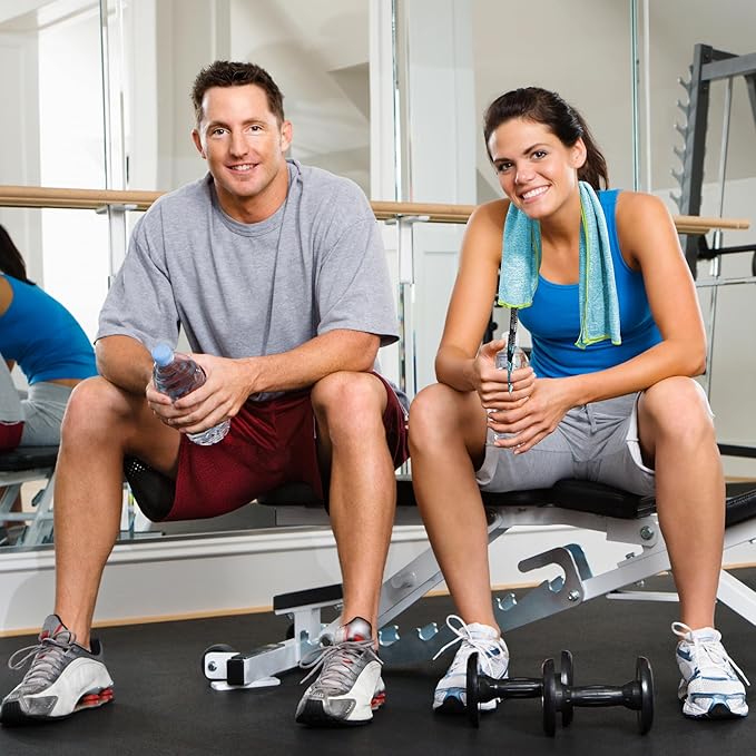 6 Pack Microfiber Gym Towels - Fast Drying Workout Accessories for Men & Women, Sports Exercise Fitness Gear, Tennis Towels for Body Hot Yoga