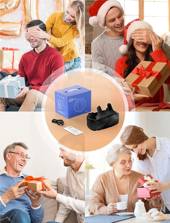 Shiatsu Back and Neck Massager, Cordless Shoulder Massager with Heat, Electric Deep Tissue 3D Kneading Massage Pillow for Shoulder, Leg, Body Muscle Pain Relief, Gifts for Men Women