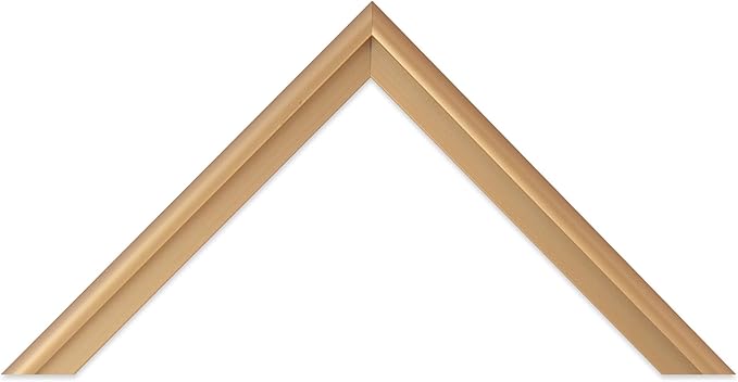 Frame My Mirror Gold Metal Framed Mirror, 30" x 42" Champagne Bronze Mirror for Bathroom, Metal Frame, True Reflections Glass, Stanton Design, Hangs Horizontally or Vertically, Made in USA