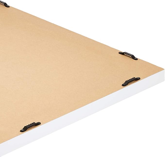 Amazon Basics Rectangular Wall Mount Mirror 16" x 20", Standard Trim, White