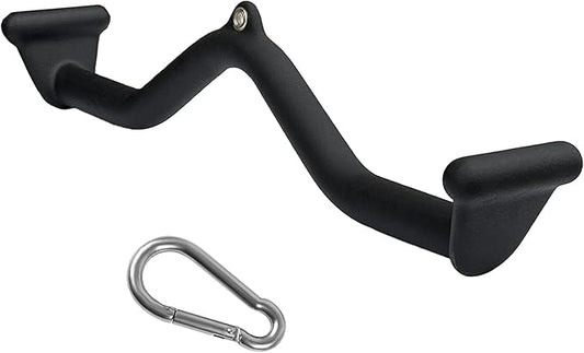 Lat Pull Down Bar T bar Row Attachment, V Bar Tricep Lat Pulldown Attachments, Back Strength Training Bar for Home Gym Exercise Cable Machine Attachments