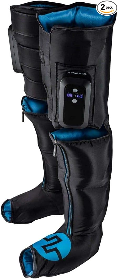 COMPEX Ayre Wireless Rapid Recovery Compression Boots - High Tech Compression Massage - S/M