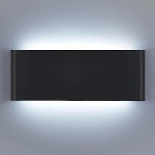 Bathroom Vanity Light, 15W Dimmable LED Wall Lamp, 5 CCT Adjustable（3000K-6500K, 1 Pack Black Modern Wall Sconce lamp,Up and Down Wall Lighting for Bedroom, Above Dressing Table