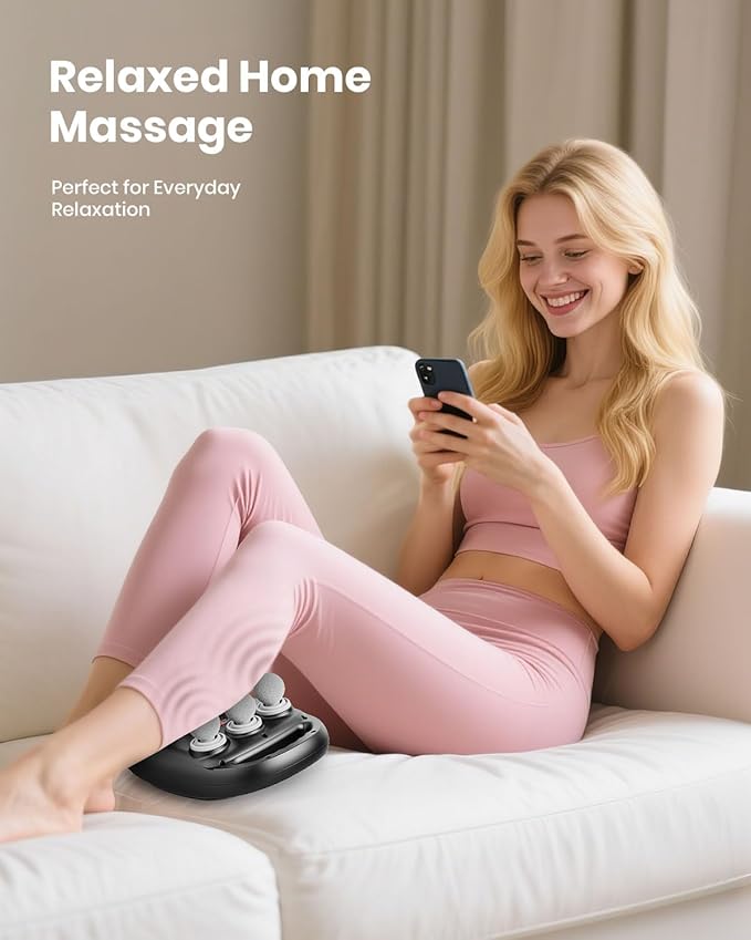 6-Head Massage Gun, Deep Tissue Back Massager with 9 Adjustable Intensities & 9 Modes, Electric Percussion Massager, Gun Tool for Back/Shoulders/Legs/Arms/Neck & Full Body Muscle Pain Relief