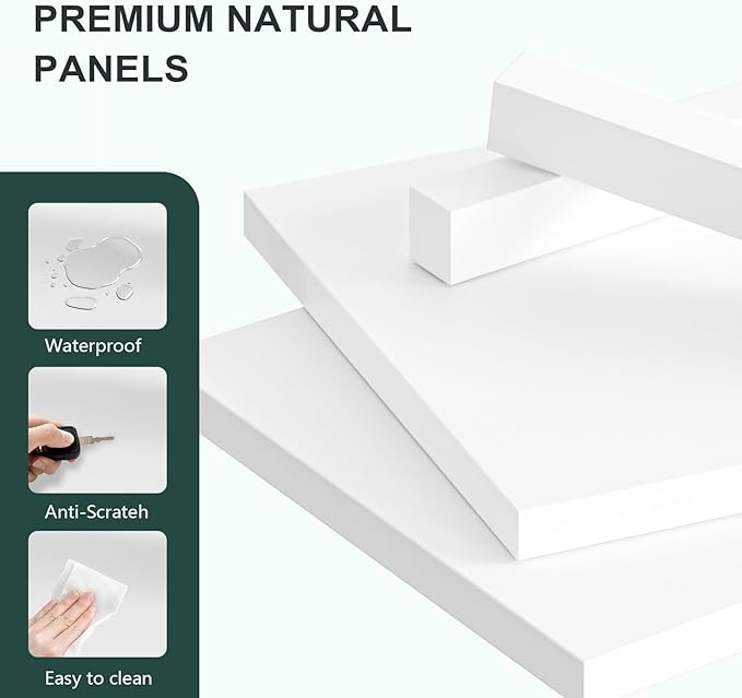 TVU 5-Tier Wooden Book Shelf, 65" Tall Bookshelf with Storage, Floor-Standing Display Bookcase, Farmhouse Style Bookshelf with Arched Base, Suitable for Living Room, Study, Office, White