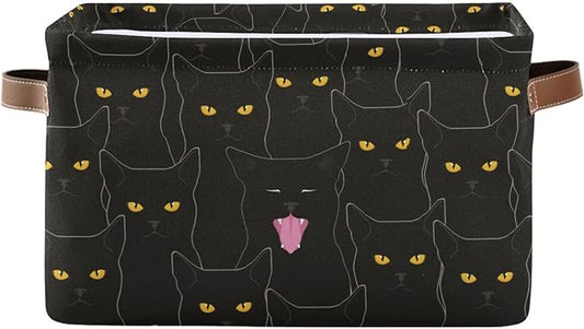 Cat Rectangular Storage Basket Organizer Bin Shelf Baskets For Clothes Gifts For Home Office Dorm