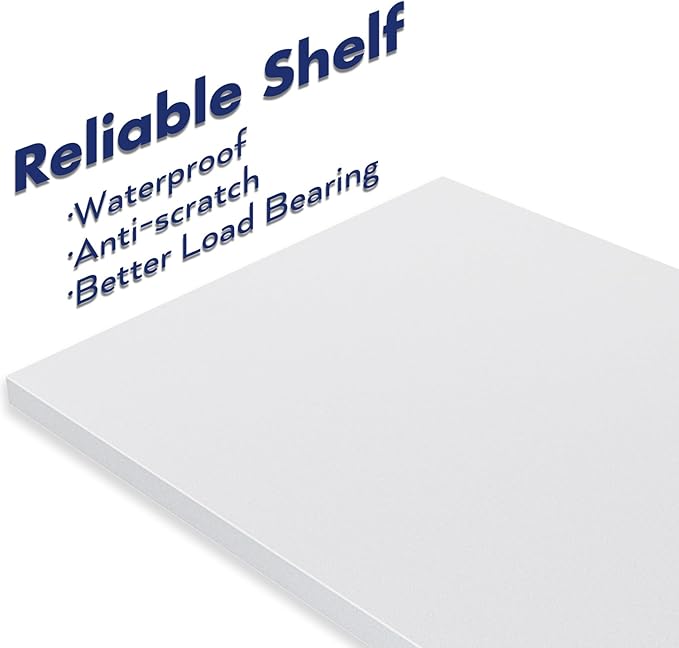 NUMENN Bookshelf, 5 Tier Bookshelves, Home Office Bookcase Shelf Storage Organizer, Free Standing Storage Shelving Unit for Bedroom, Living Room and Home Office, White&Black