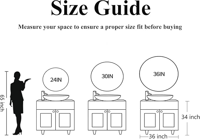 30 inch Dark Gray Bathroom Wall Mirror, Brushed Titanium Metal Framed Round Mirror for Bathroom Vanity, Bedroom Decor, Living Room, Entryway