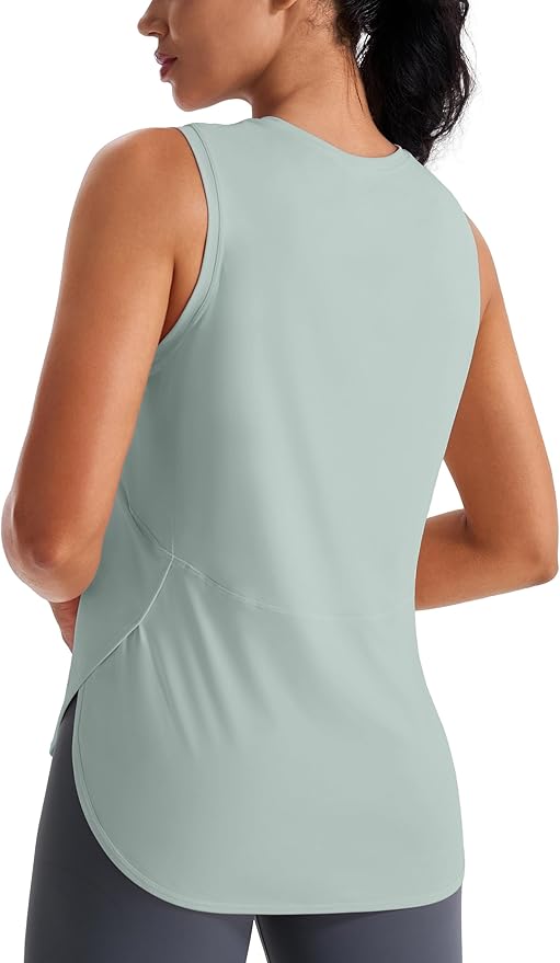 JOYSPELS Ice Silk Workout Tank Tops for Women Cool-Dry Sleeveless Loose Fit Yoga Shirts Athletic
