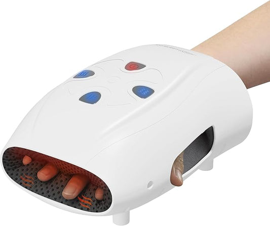 Snailax Cordless Hand Massager with Heat and Compression, Vibration, Hand Massager, 3 Compression Intensities, Rechargeable, Gifts for Women, Men, Mom