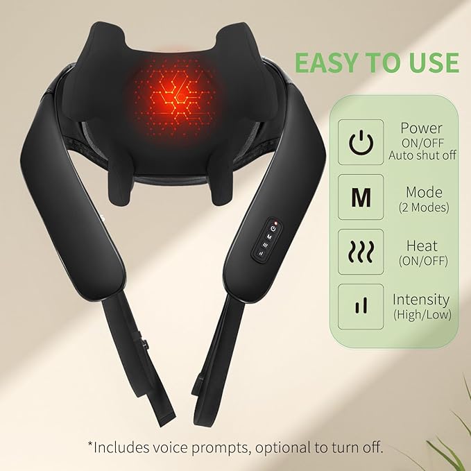 Shiatsu Neck and Back Massager with Heat, Upgraded 2600mAh Cordless Shoulder Massager Deep Tissue 6D Kneading with Carry Bag, Massages Pillow for Neck, Back, Shoulder, Body Gifts for Mom Dad