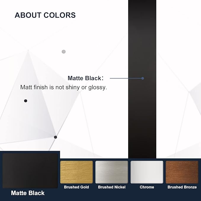 ANDY STAR Wall Mirror for Bathroom, 24x36 Matte Black Bathroom Mirror, Modern Stainless Steel Metal Frame with Rounded Corner, Rectangle Glass Panel Wall Mounted Mirror for Vanity