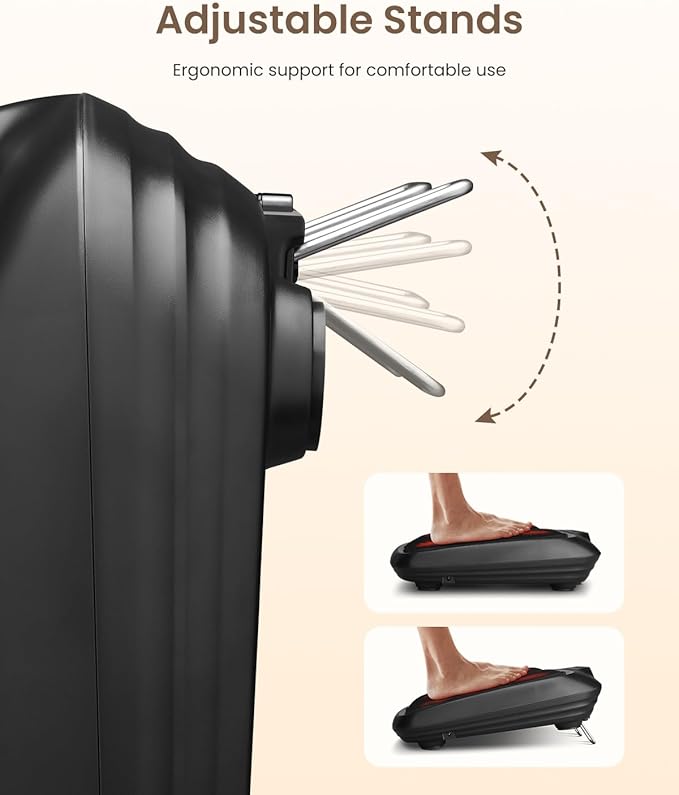 RENPHO Shiatsu Foot Massager with Heat, Plantar Fasciitis Relief Heated Foot Massager for Muscle Relaxation, Foot and Calf Massager, Deep Kneading Massage for Feet and Legs, Fits up to Size 14 Feet