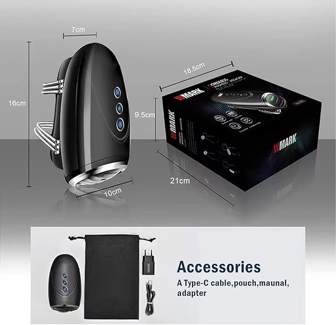 Cordless Handheld/Barber Massager Massager, Charge Neck/Legs/Hand/Face Massager, 2 Massage Nodes 2600AMH （Black）