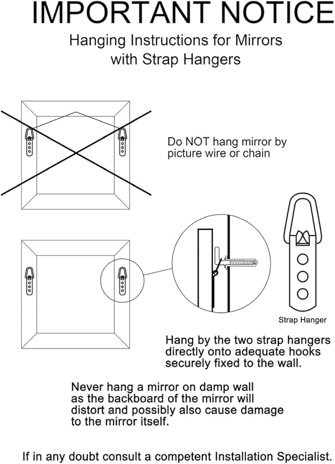 Howard Elliott George Rectangular Glossy Royal Blue Wall Mirror, Rectangle Hanging Wood Framed Vanity Mirrors for Home Decor, Living Room, Bathroom, Bedroom, or Hallway, 24 x 36 Inch
