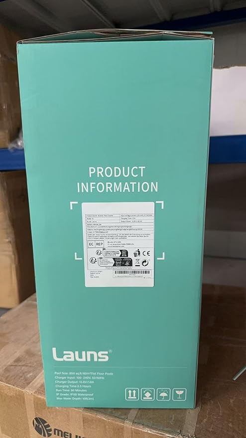 (2025 Upgrade) Launs S1 Cordless Robotic Pool Cleaner, Dual Motors & Suction Ports Automatic Pool Vacuum Robot Lasts up to 90 Min, Self-Parking Ideal for Above Ground Pools (New)