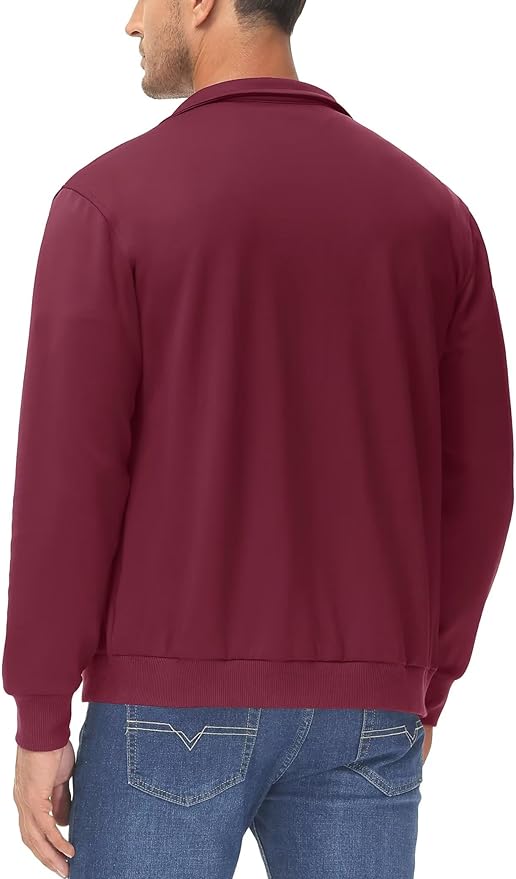 MAGCOMSEN Men's Track Jackets Lightweight Full-Zip Casual Coat Workout Running Athletic Active Jacket With Pockets