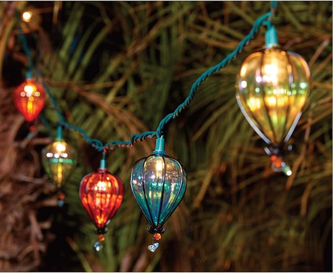 11FT Multicolor String Lights with 10 Bulbs, UL Listed Connectable Waterproof Decorative LED Lights Hanging for Backyard Patio, Indoor/ Outdoor for Christmas Wedding Party Festival Lighting(2pcs)