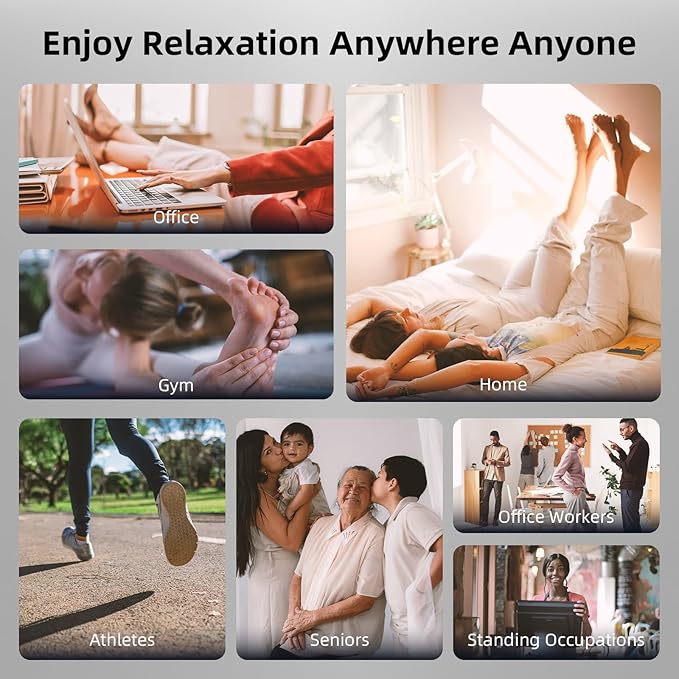 Shiatsu Foot Massager with Heat,Vibration,Air Compression and Deep Kneading for Plantar Fasciitis, Neuropathy,Improve Foot Wellness,Gifts for Women & Men（Silver）