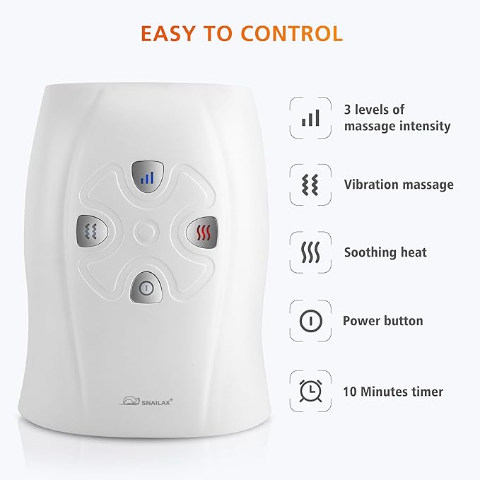 Snailax Cordless Hand Massager with Heat and Compression, Vibration, Hand Massager, 3 Compression Intensities, Rechargeable, Gifts for Women, Men, Mom