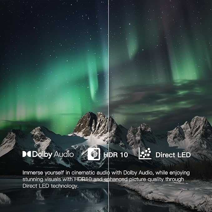 FPD 43-inch Smart TV Google TV 1080p Full HD with Google Play and Chromecast Built-in, HDR 10, Dolby Audio, Voice Remote, Stream Live TV(Palette-Series, CG43-P3, 2024 Model)