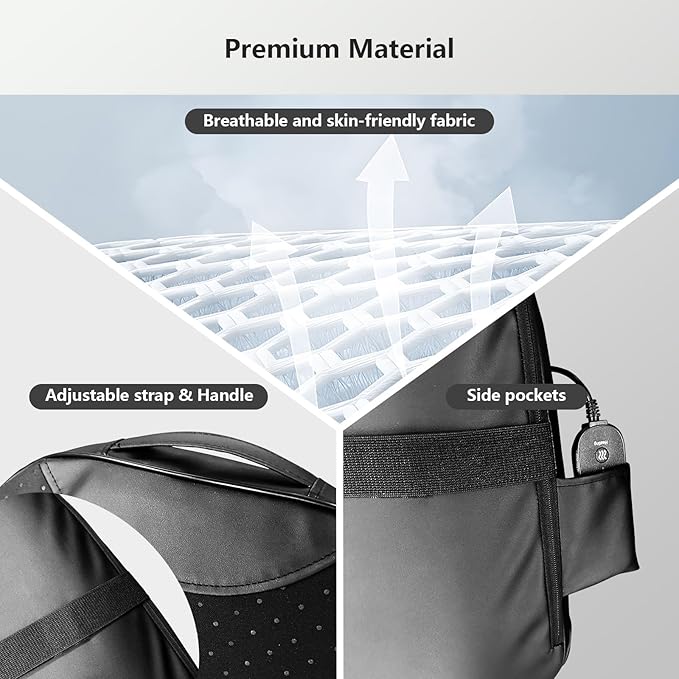 Back Massager with Heat, 4D Kneading Back Massager for Pain Relief Deep Tissue, Massagers for Neck, Back & Shoulder, Gifts for Men Women Mom Dad, Stress Relax at Home Office and Car