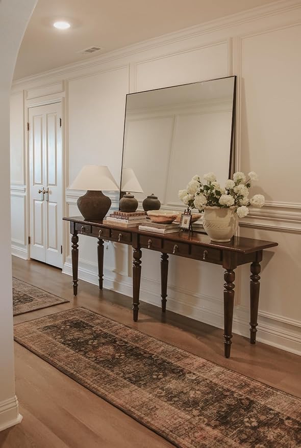 Frame My Mirror Black Metal Framed Mirror, 32" x 48" Mirror for Bathroom, Metal Frame, True Reflections Glass, Black Finish, Stanton Design, Hangs Horizontally or Vertically, Made in USA