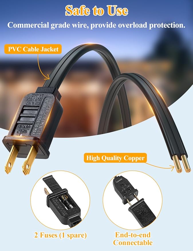 Brightever 120FT Outdoor String Lights Waterproof, LED Patio Lights with 34 S14 Shatterproof Vintage Bulbs(2 Spare), 2700K Outside Hanging Decorative Light for Cafe, Bistro, Party, Birthday, Holiday