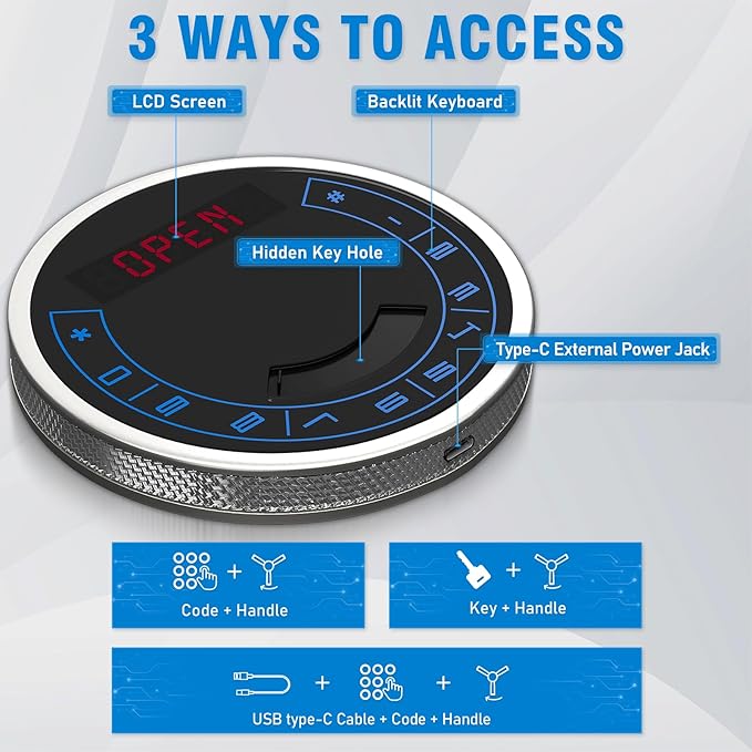 15-20 Gun Safe for Rifles and Pistols, Large Unassembled Rifle Safe with Adjustable Shelf & Gun Rack, Quick Access Gun Cabinet for Home and Shotguns with Mute Function & Dual Alarm