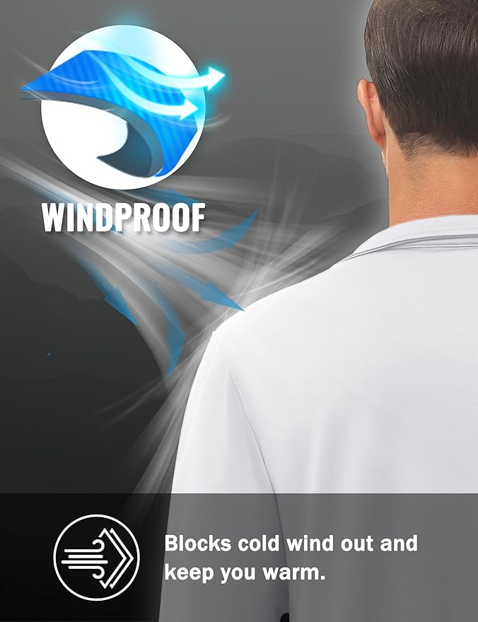 MAGCOMSEN Men's Track Jackets Lightweight Full-Zip Casual Coat Workout Running Athletic Active Jacket With Pockets