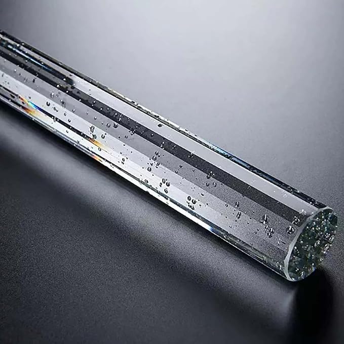 Flashing God Modern Crystal Chandelier Dimmable LED Silver Ceiling Light Crystal Bubble Pendant Lights High Ceiling Chandelier for Living Room Lobby Staircase Chandeliers LED Dimmable 2700K-6000K