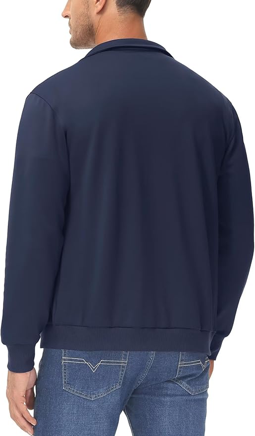 MAGCOMSEN Men's Track Jackets Lightweight Full-Zip Casual Coat Workout Running Athletic Active Jacket With Pockets