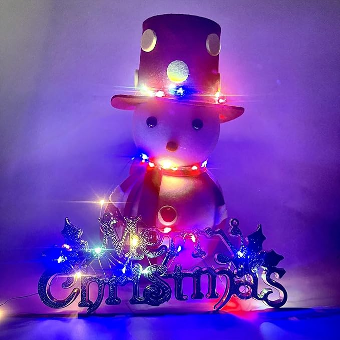 2-Pack Multicolor Fairy Lights Battery Operated with Timer, Waterproof 16FT 50 LED String Lights Outdoor Indoor, Twinkle Lights for Bedroom Wedding Birthday Christmas Parties Centerpiece (Multicolor)