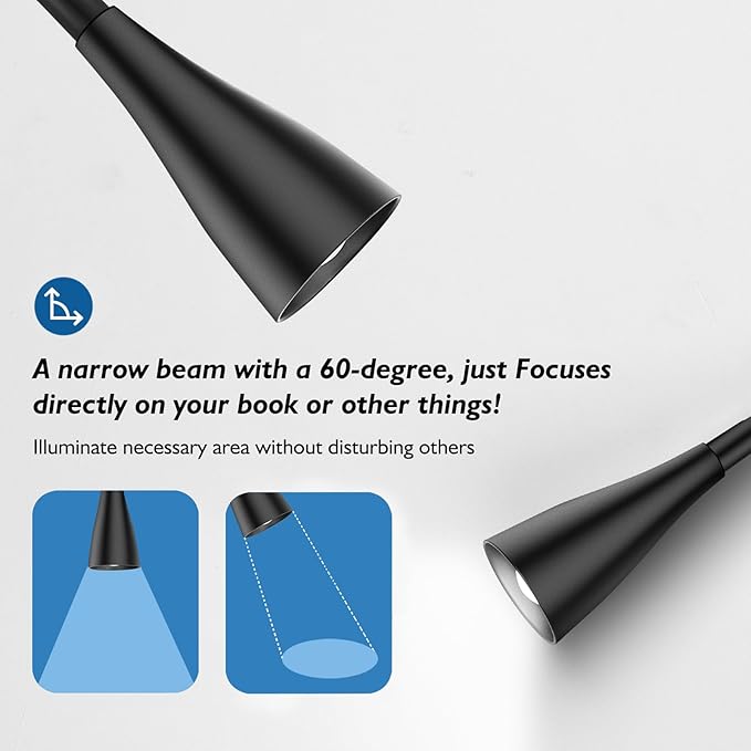 Wall Sconce Light Plug in, Wall Lamps USB Output 5 Color Dimmable Timer Touch Control, Bedside Reading Light, 360°Rotate Flexible Gooseneck Wall Lighting for Bedroom Living Room