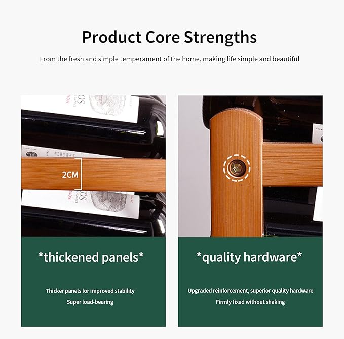 12 Bottle Wooden Wine Rack,3 Tier Free Standing Wine Storage Holder,Retro Minimalist Style Home Decorations Wine Display Shelves for Cabinet,Cupboard,Countertop (3 Tier)