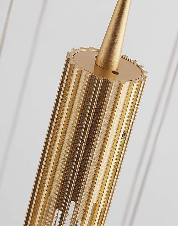 16-Lights Chandeliers for Entryway Modern High Ceiling Pendant Lights Crystal Chandeliers for Living Room Foyer Staircase LED Dimmable Chandelier Lighting Fixture Suit for Sloping Ceiling Chandelier