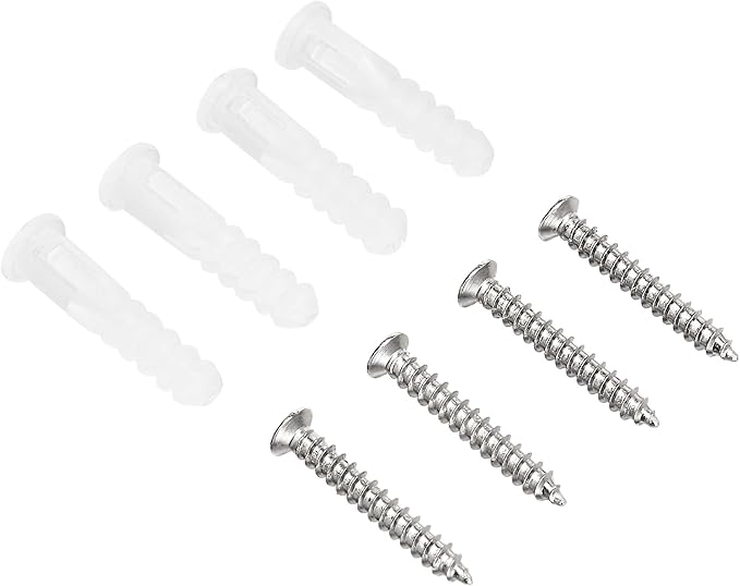 Amazon Basics Rectangular Wall Mount Mirror, Peaked Trim, Nickel, 24" x 36"