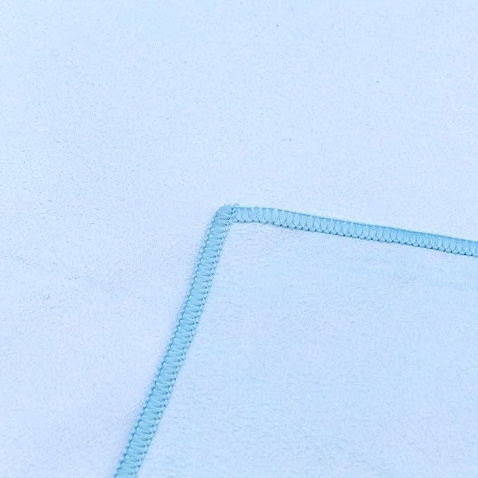 Eunzel 2 Pack Hot Yoga Towel Non Slip Yoga Mat Towel Non-Slip Sweat Absorbent Microfiber Towel for Hot Yoga, Pilates and Workout 72" x 26.5", Pink/Blue