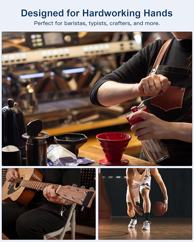 Hand Massager with Heat and Compression : Full-Hand and Wrist Coverage with Touchscreen & Palm Roller – Designed for Daily Comfort at Home, Office, or Travel