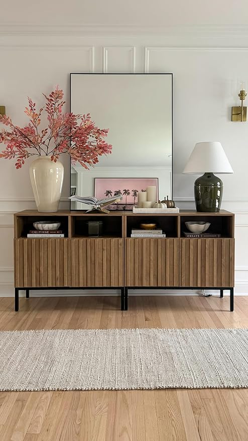 Frame My Mirror Black Metal Framed Mirror, 32" x 48" Mirror for Bathroom, Metal Frame, True Reflections Glass, Black Finish, Stanton Design, Hangs Horizontally or Vertically, Made in USA