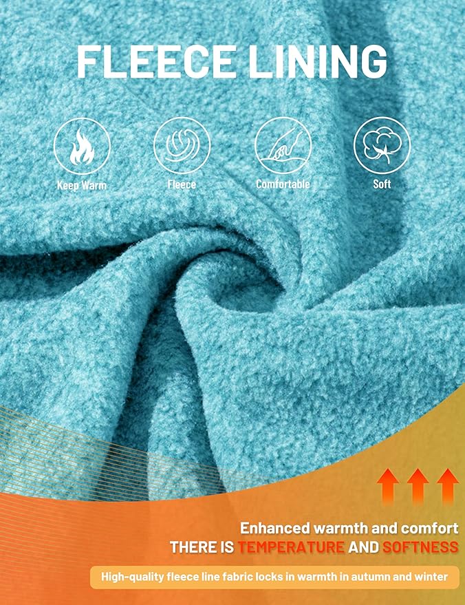 TACVASEN Men's Fleece Jackets Full Zip Lightweight Jacket Casual Soft Warm Coats with Pockets