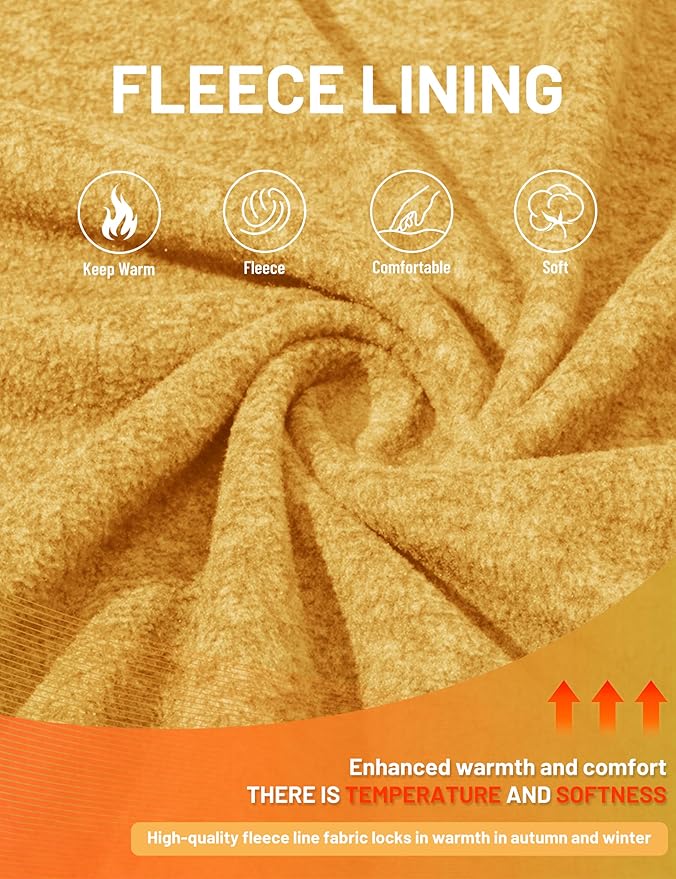 TACVASEN Men's Fleece Jackets Full Zip Lightweight Jacket Casual Soft Warm Coats with Pockets