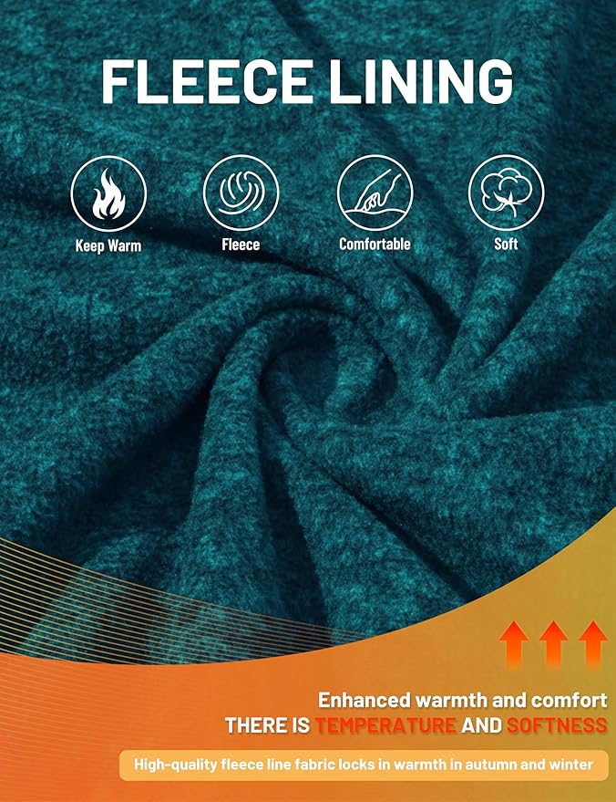 TACVASEN Men's Fleece Jackets Full Zip Lightweight Jacket Casual Soft Warm Coats with Pockets